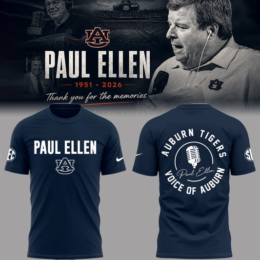 “Remembering Paul Ellen – The Voice of Auburn”🎙️🐅Shirt