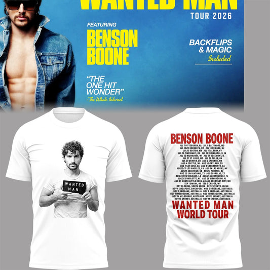 Limited Edition Wanted Man Tour 2026 Shirt