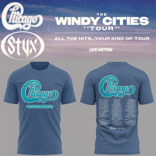 Limited Edition The Windy Cities Tour – All The Hits… Your Kind of Tour Shirt