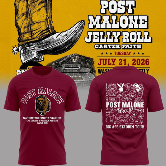 Limited Edition Big Ass Stadium Tour At Washington-Grizzly Stadium Shirt