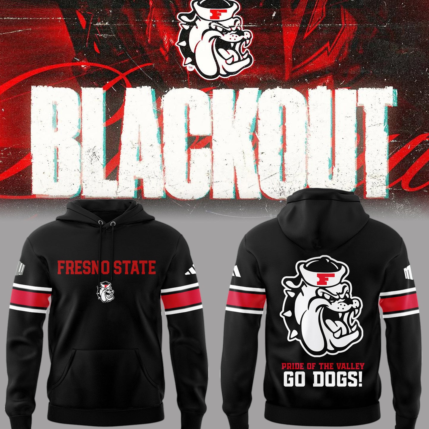 Limited Edition Fresno Black out 2025 Hoodie-PA102025012