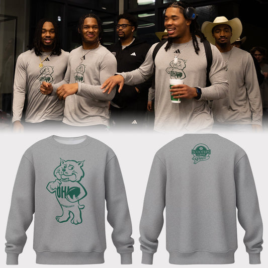 Limited Ohio Bobcats Football x Frisco Bowl 2025 Sweatshirt-PA122325003