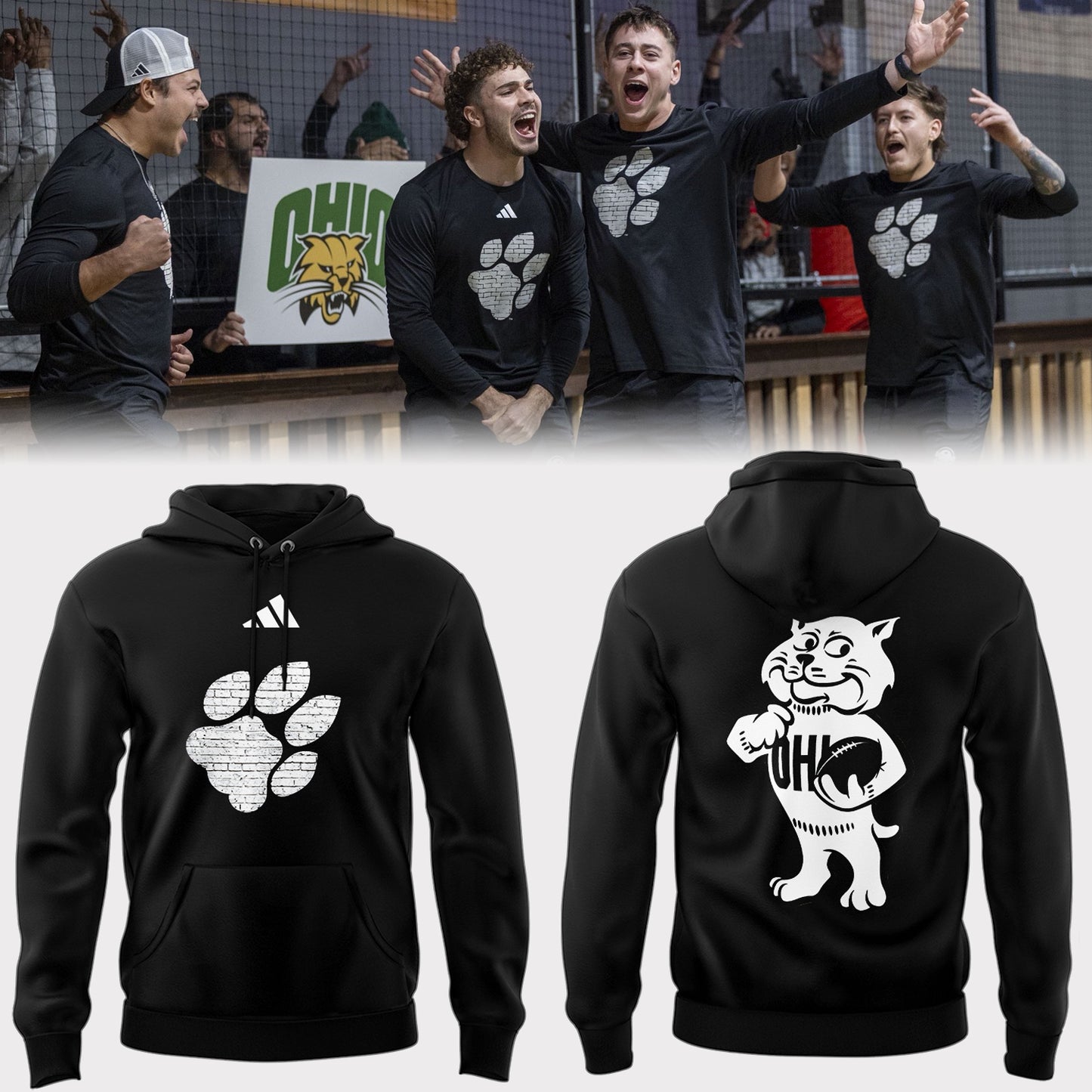 Limited Ohio Bobcats Football x Frisco Bowl 2025 Hoodie-PA122325004