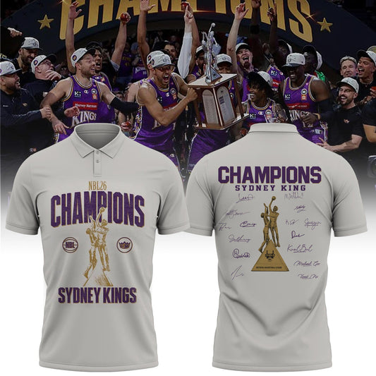 Sydney Kings Special Champions NBL 2026 Limited Edition Polo