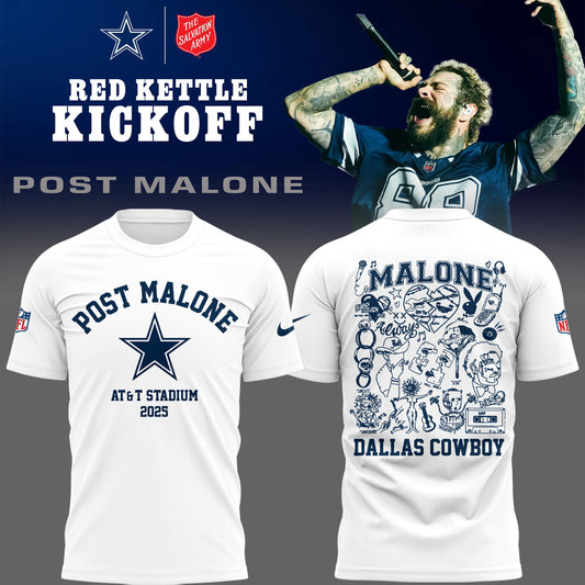 Limited Edition COW Football P.Malone Red Kettle Kickoff 25 navy TShirt-PU25112705