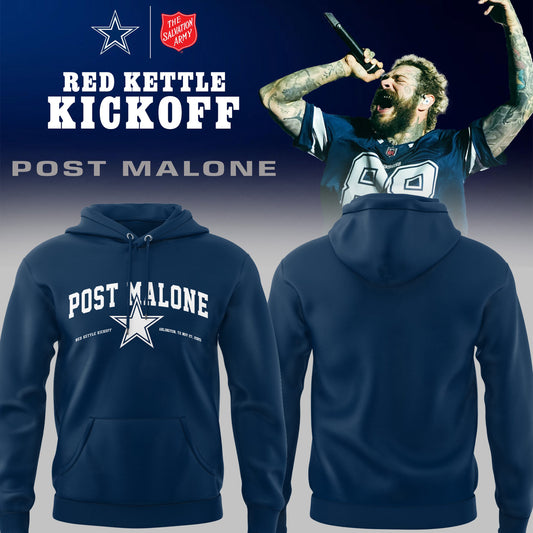 Limited Edition COW Football P.Malone Red Kettle Kickoff 25 navy Hoodie-PU25112716