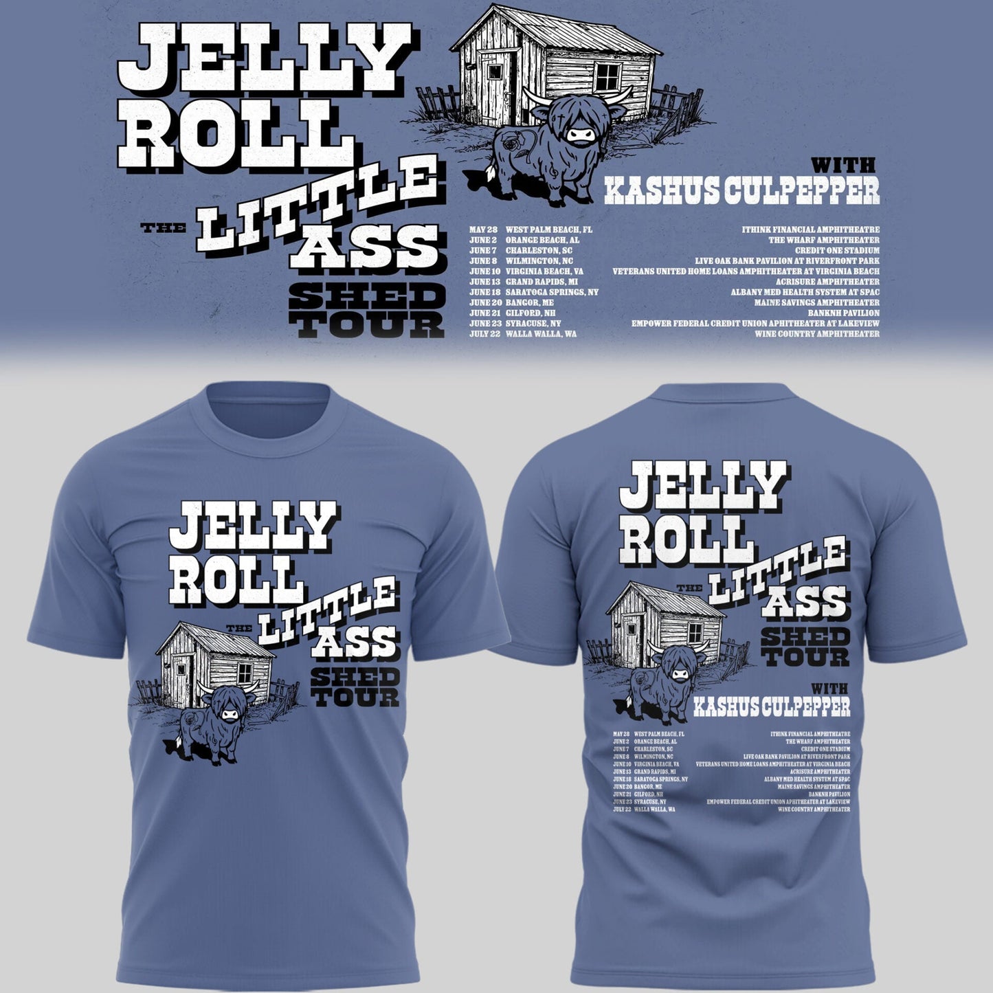 J.Roll “The Little Ass Shed Tour 2026” TShirt