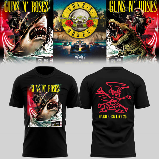 GnR 🎵 live Hard Rock, Hollywood, FL TShirt-PU26050604