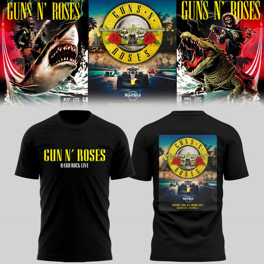 GnR 🎵 live Hard Rock, Hollywood, FL TShirt-PU26050607