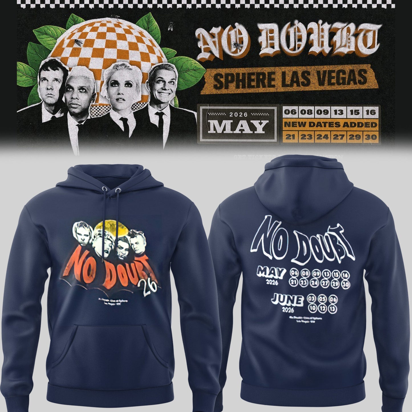 Limited Edition N. Doubt Live at Sphere 2026 Hoodie-PU26050712
