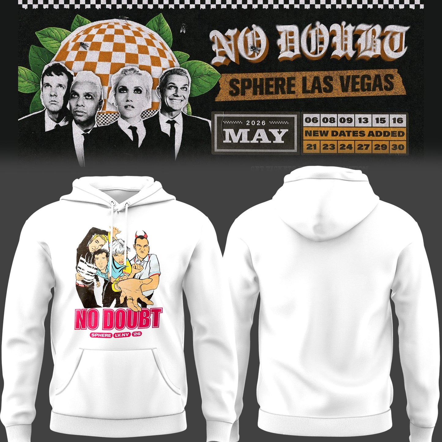 Limited Edition N. Doubt Live at Sphere 2026 Hoodie-PU26050810