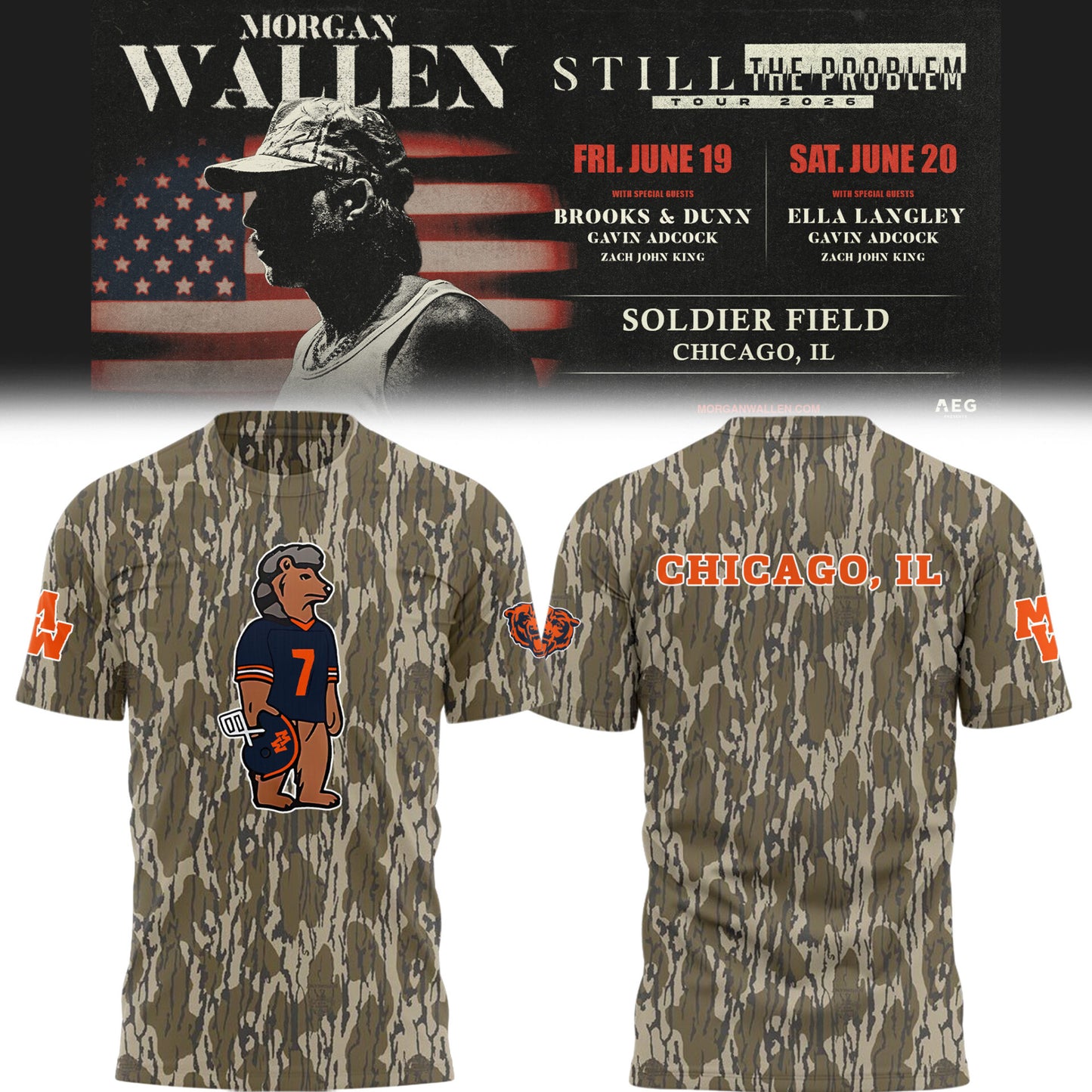 BEAR x MW “Still The Problem Tour 2026” at Soldier Field TShirt-PU26061730