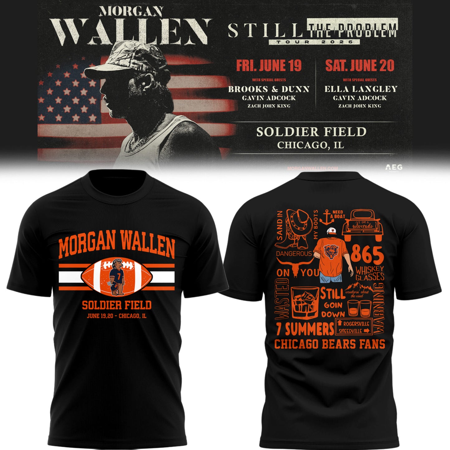 BEAR x MW “Still The Problem Tour 2026” at Soldier Field TShirt-PU26061732