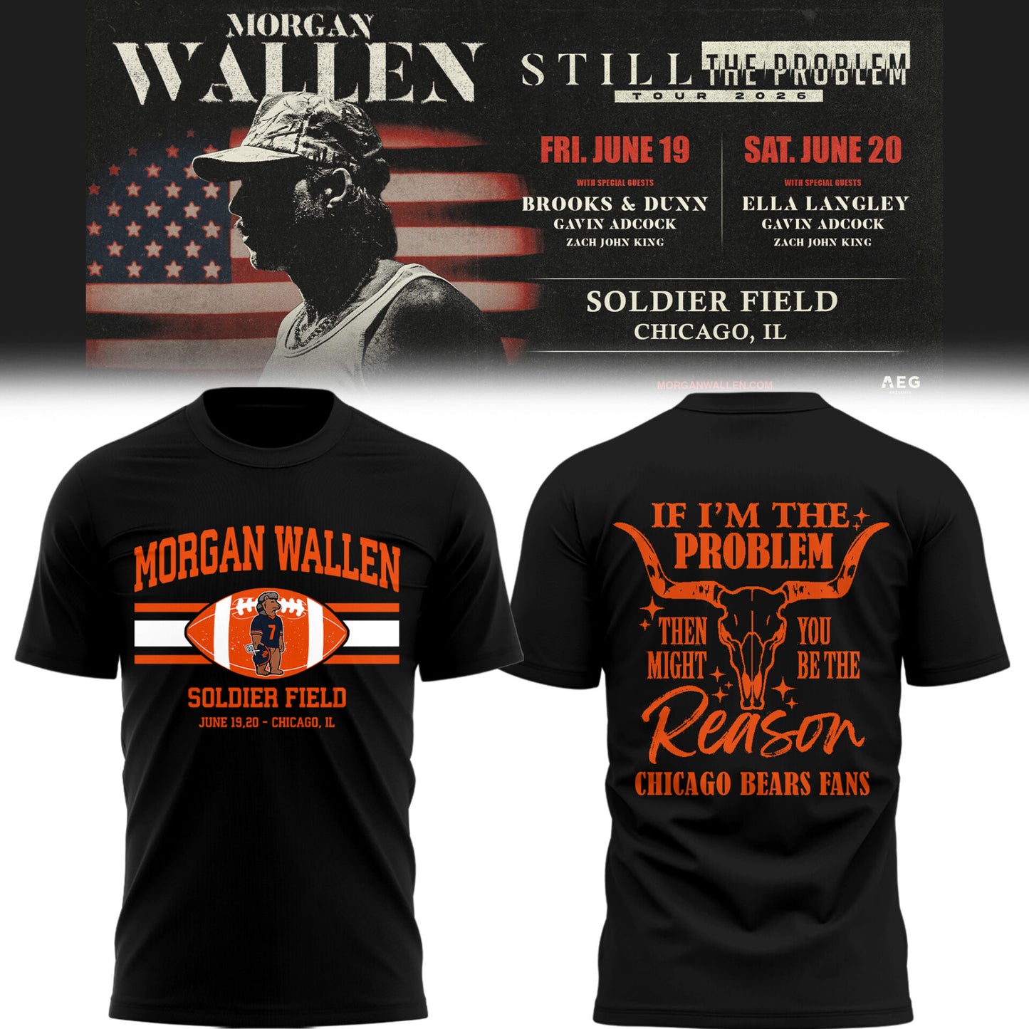 BEAR x MW “Still The Problem Tour 2026” at Soldier Field TShirt-PU26061733