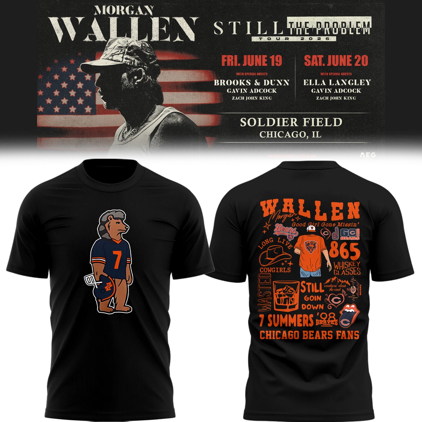 BEAR x MW “Still The Problem Tour 2026” at Soldier Field TShirt-PU26061734