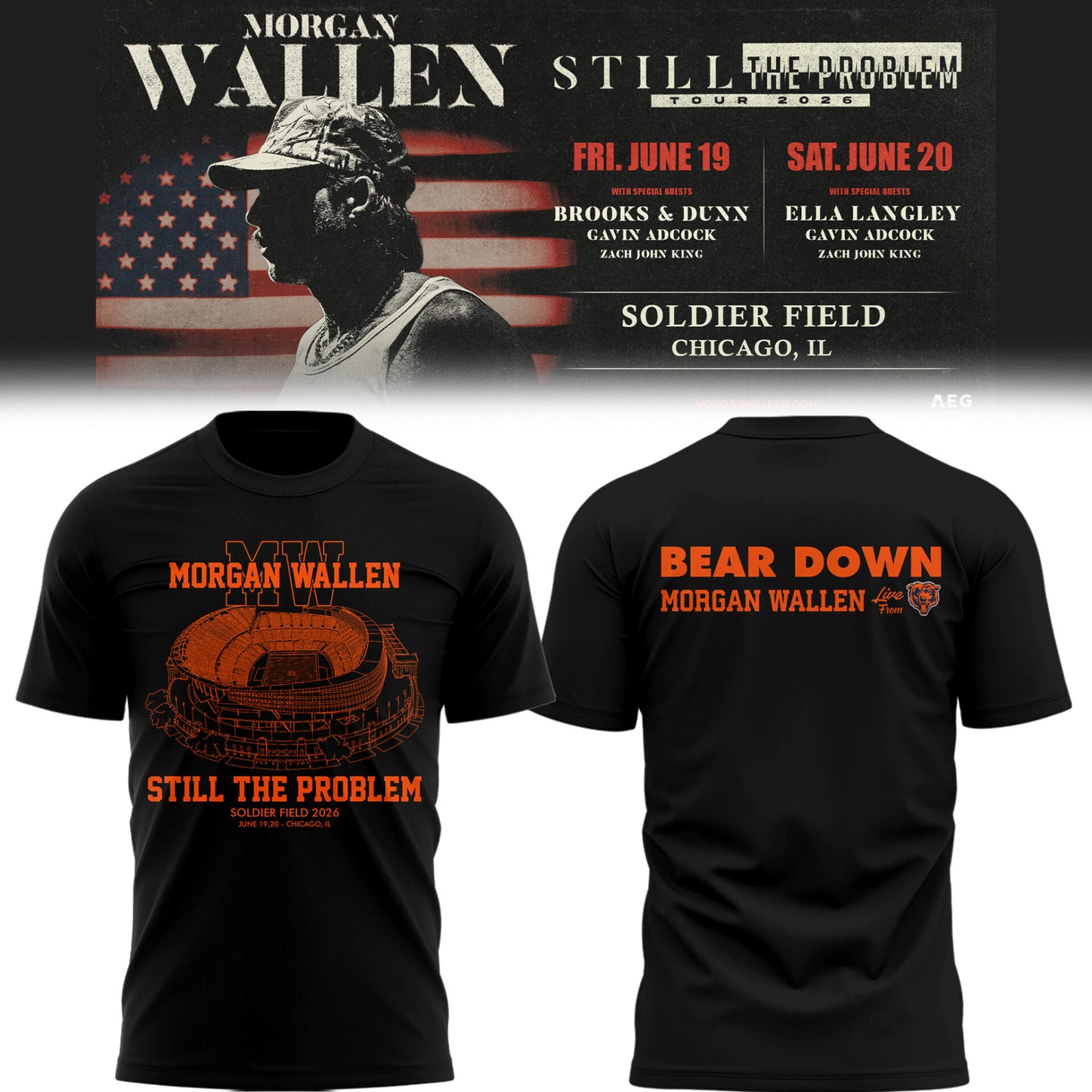 BEAR x MW “Still The Problem Tour 2026” at Soldier Field TShirt-PU26061735