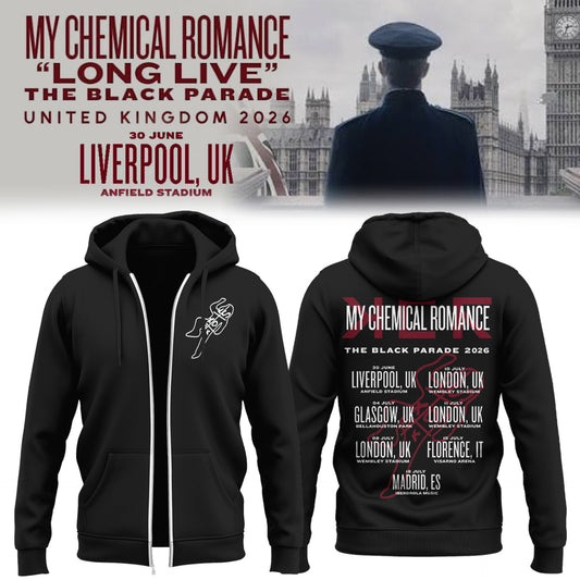 MCR The Black Parade TOUR 2026 Zip Hoodie-PU26062922