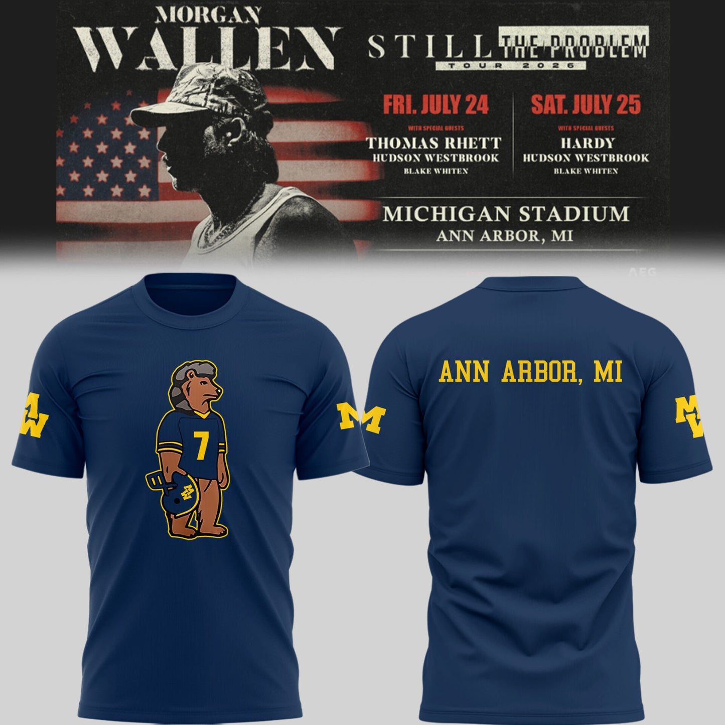 MICHIGAN x MW “Still The Problem Tour 2026” TShirt-PU26072301