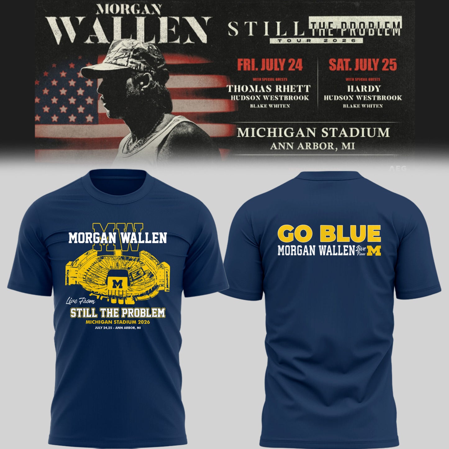 MICHIGAN x MW “Still The Problem Tour 2026” TShirt-PU26072307