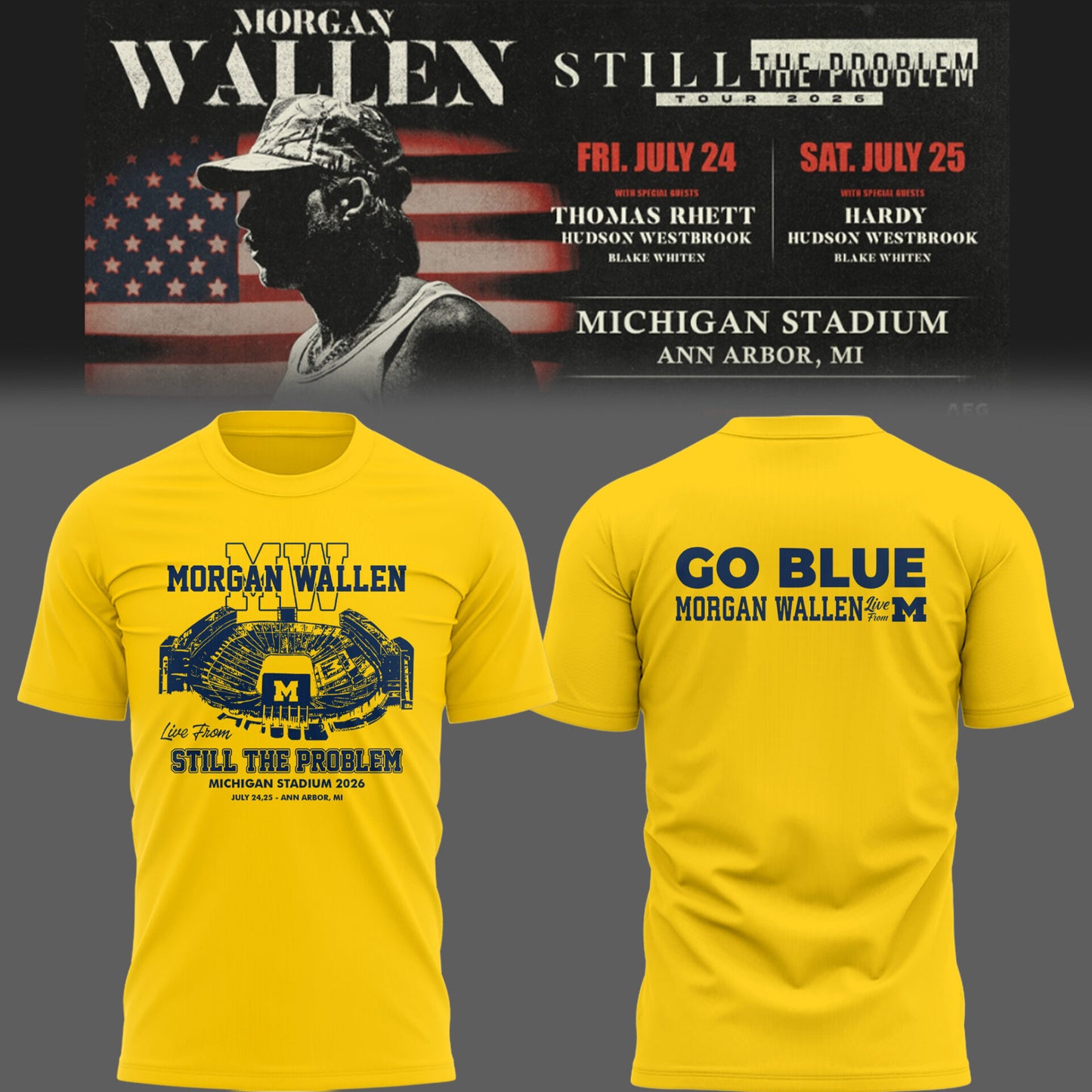 MICHIGAN x MW “Still The Problem Tour 2026” TShirt-PU26072307