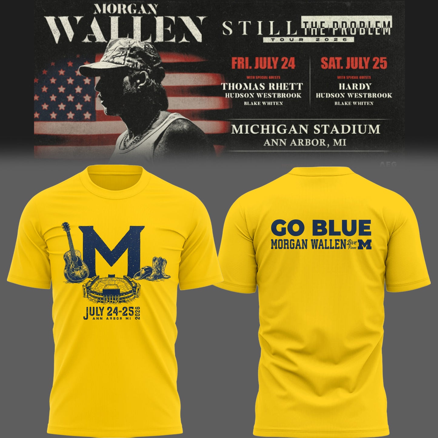 MICHIGAN x MW “Still The Problem Tour 2026” TShirt-PU26072308