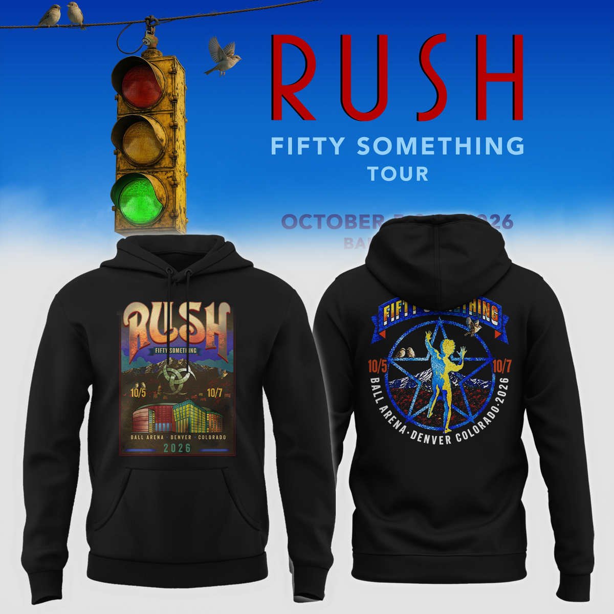 Fifty Something Tour 2026  Denver Colorado Hoodie