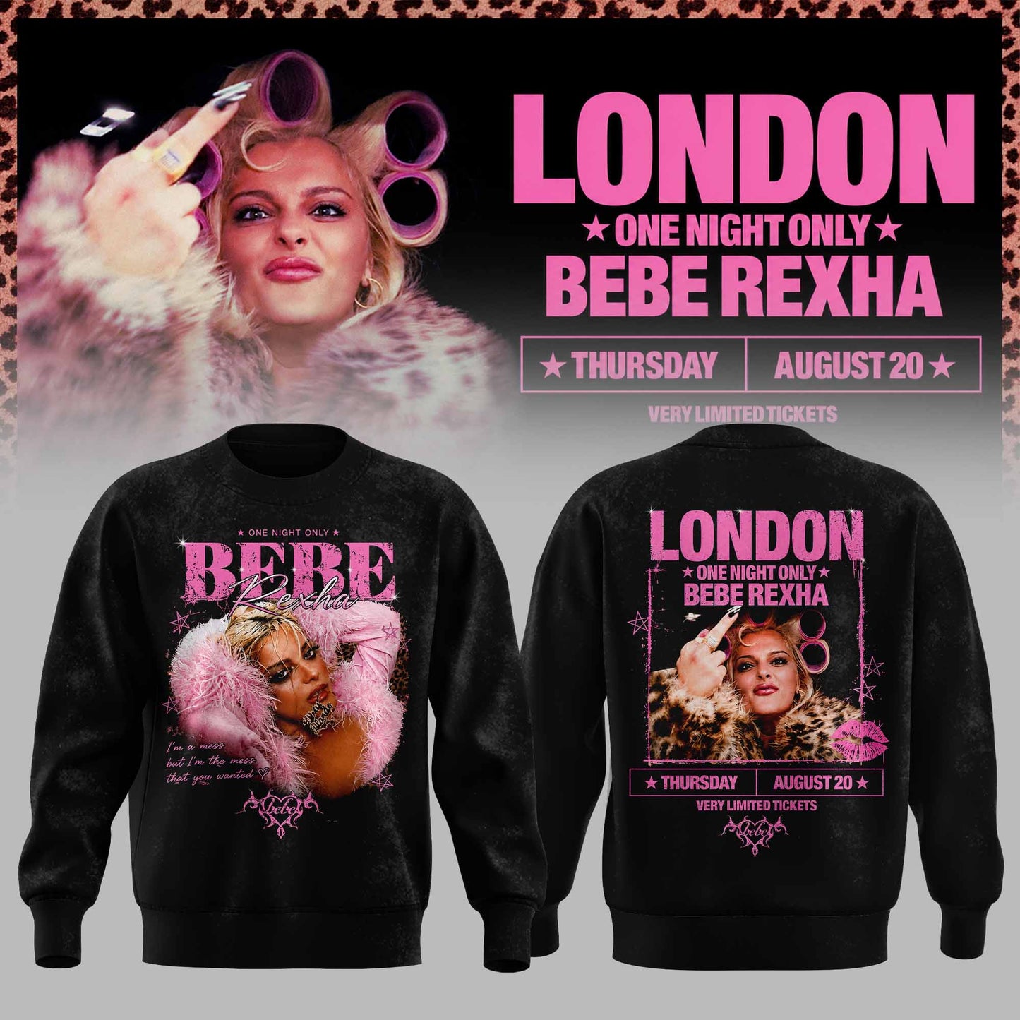 _BEBE REXHA – LIMITED LONDON SWEATSHIRT