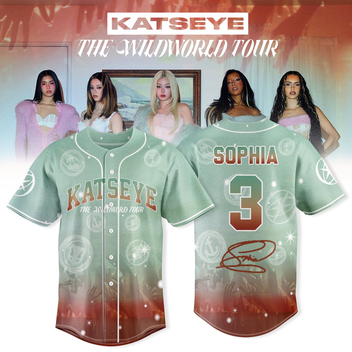 _KATSEYE: THE WILDWORD TOUR Exclusive Baseball Jersey