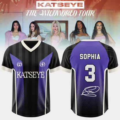 _KATSEYE: THE WILDWORD TOUR Limited Football Jersey – Origional Colors