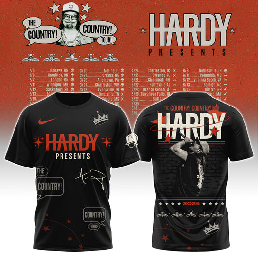 .Hardy The Country Country Tour 2026 Tshirt