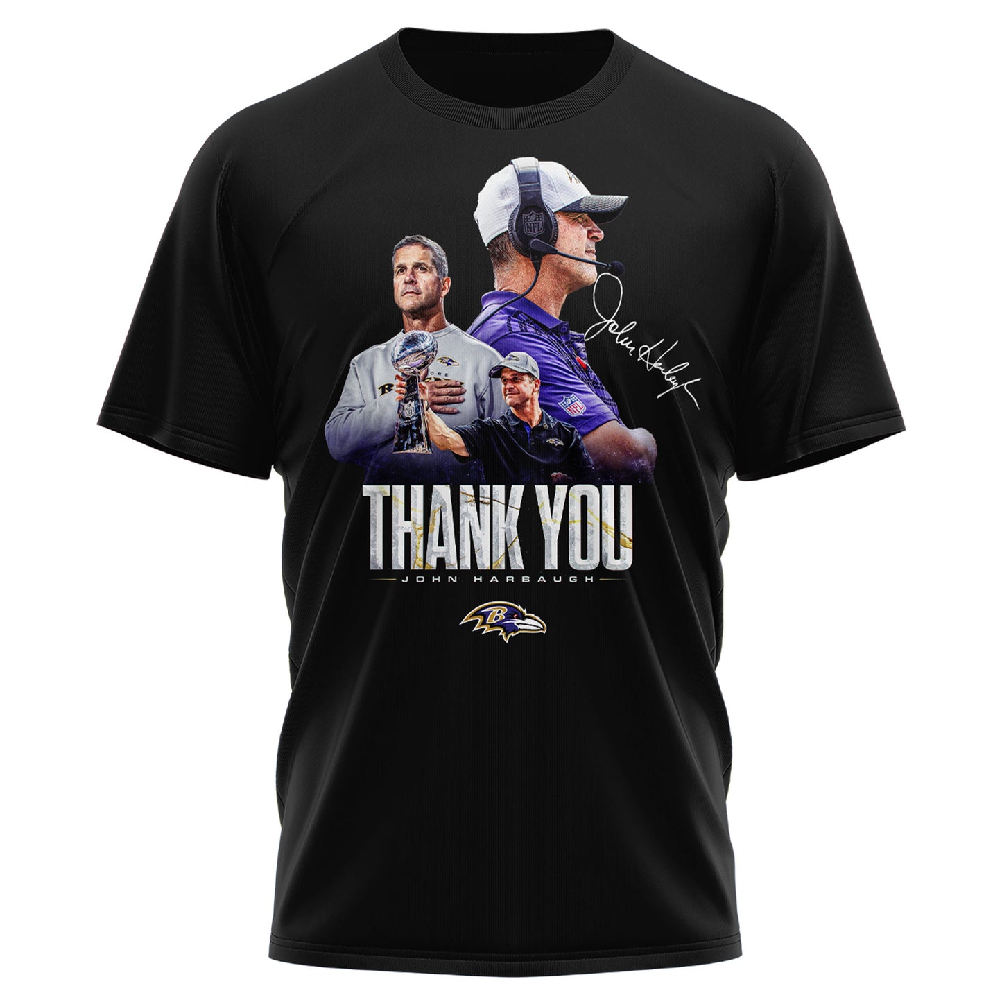 BAL Ravens Coach “John Harbaugh” Appreciation T.shirt
