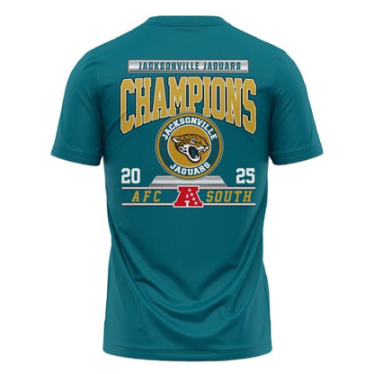 . Jacksonville Jaguars 2025 AFC South Champions T-shirt