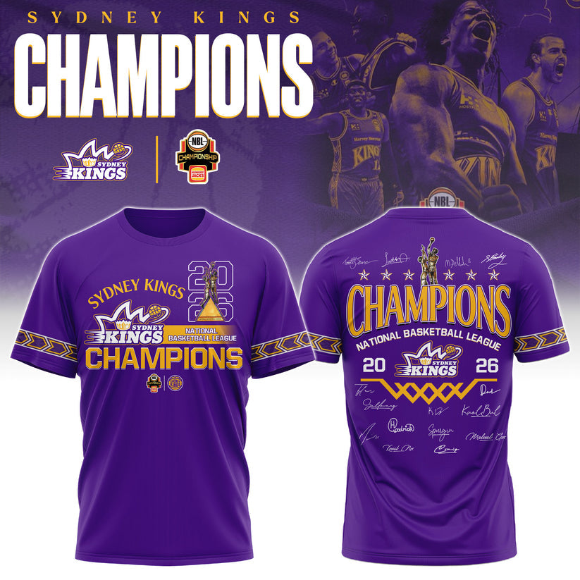 Sydney Kings Special Champions NBL 2026 Limited Edition T.shirt