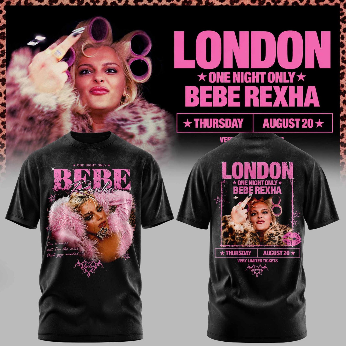_BEBE REXHA – LIMITED LONDON TEE