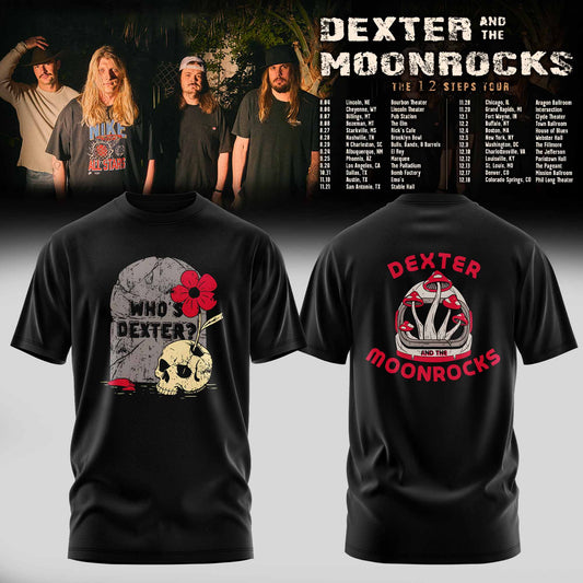 DEXTER & THE MOONROCK – THE 12 STEP TOUR 2026 T-shirt