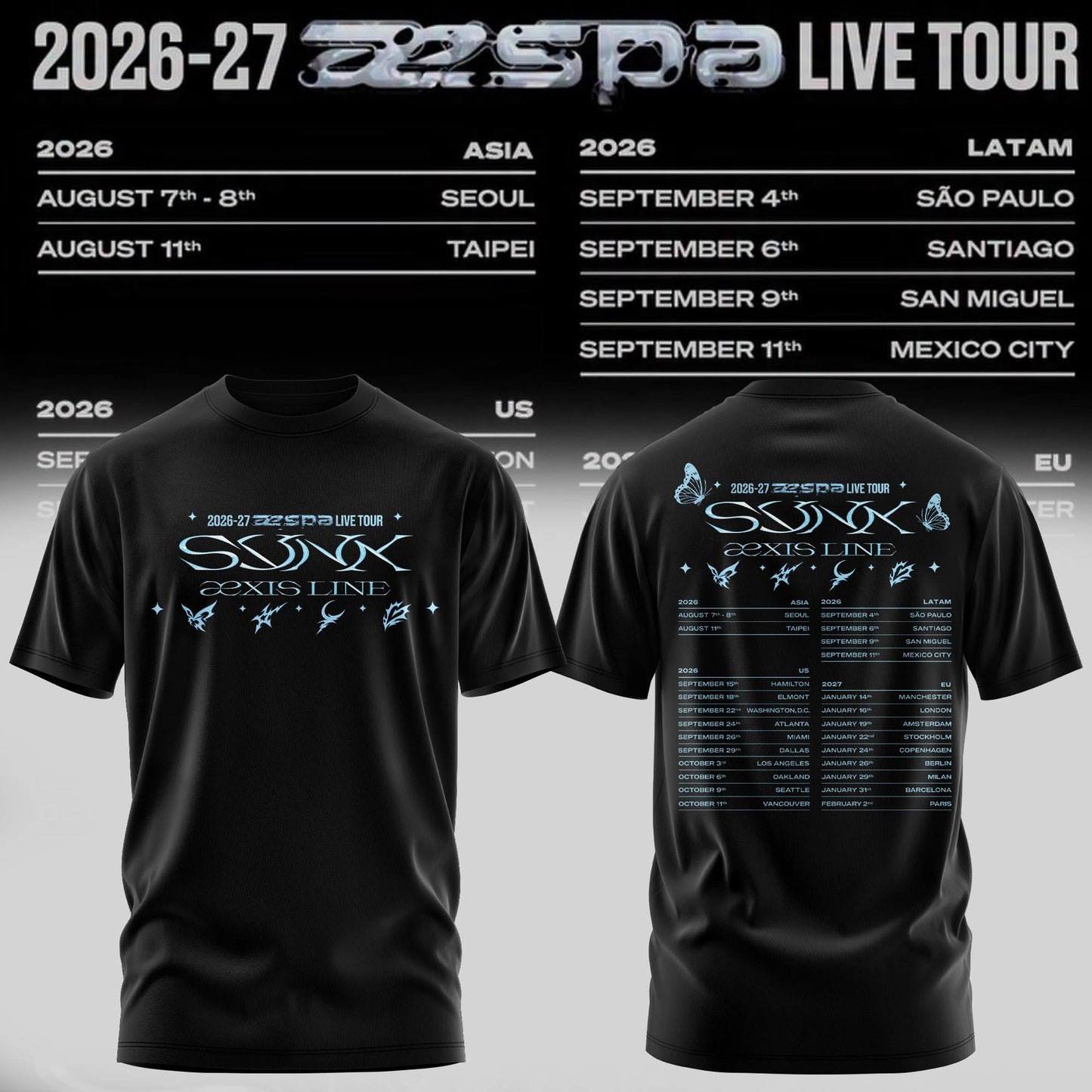 .aespa LIVE TOUR Tee (Black)