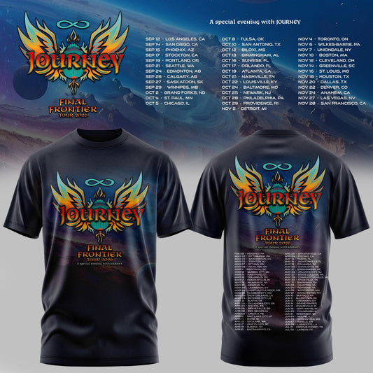 JOURNEY – FINAL FRONTIER 2026 TOUR T-SHIRTS | LIMITED DROP