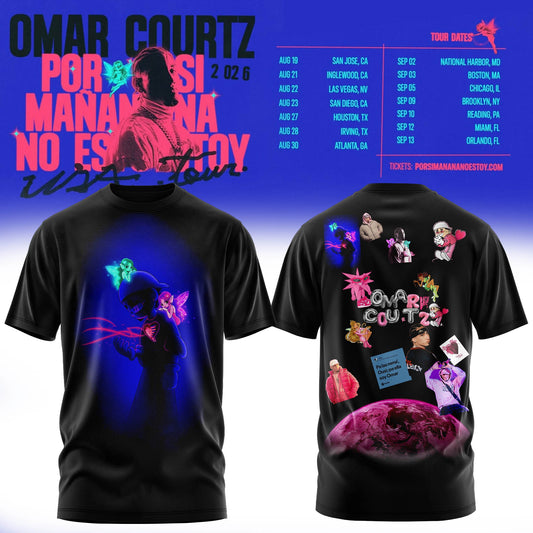Neon Heartbreak Cosmic Vibes Graphic Tee