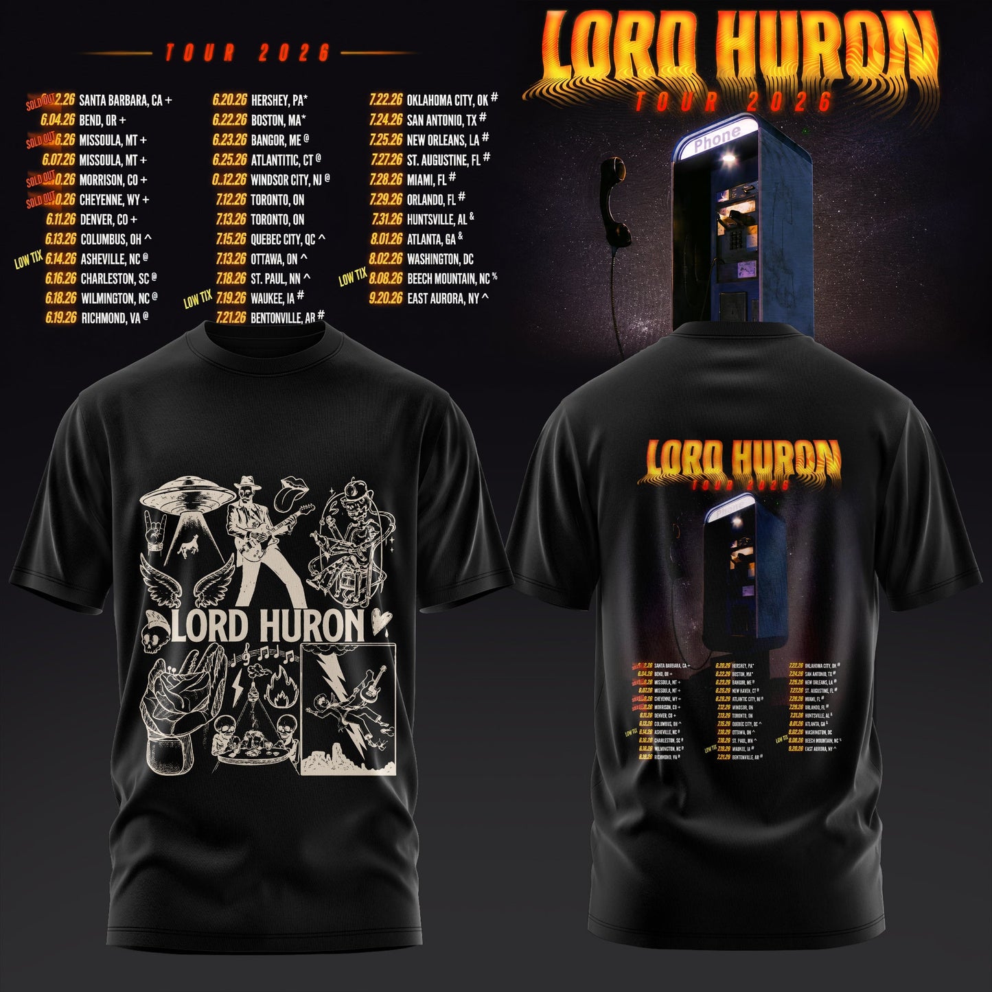 Lord Huron 2026 Tour Merch Tshirt