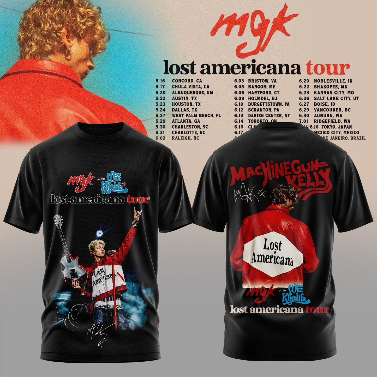 MGK – Lost Americana Tour 2026 Tshirt Is Here