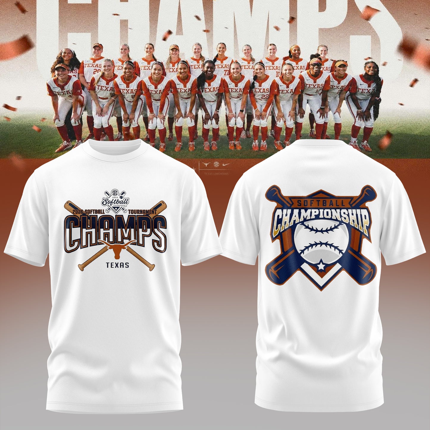 2026 SEC Softball Tournament Champions Tee