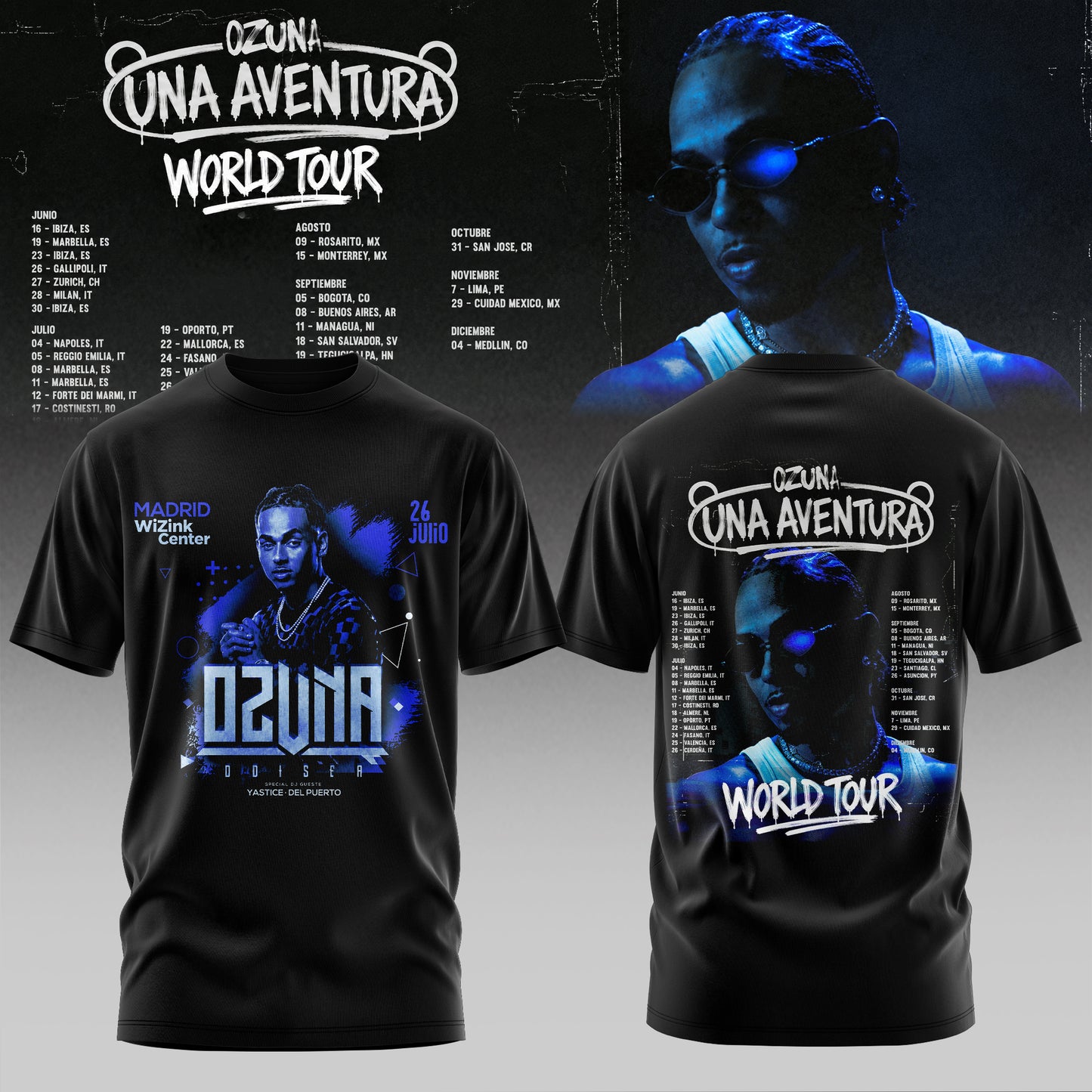 UNA AVENTURA WORLD TOUR – OFFICIAL TSHIRT
