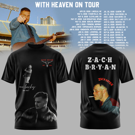 ZACH BRYAN 2026 TOUR MERCH T-SHIRT – LIMITED DROP 🔥