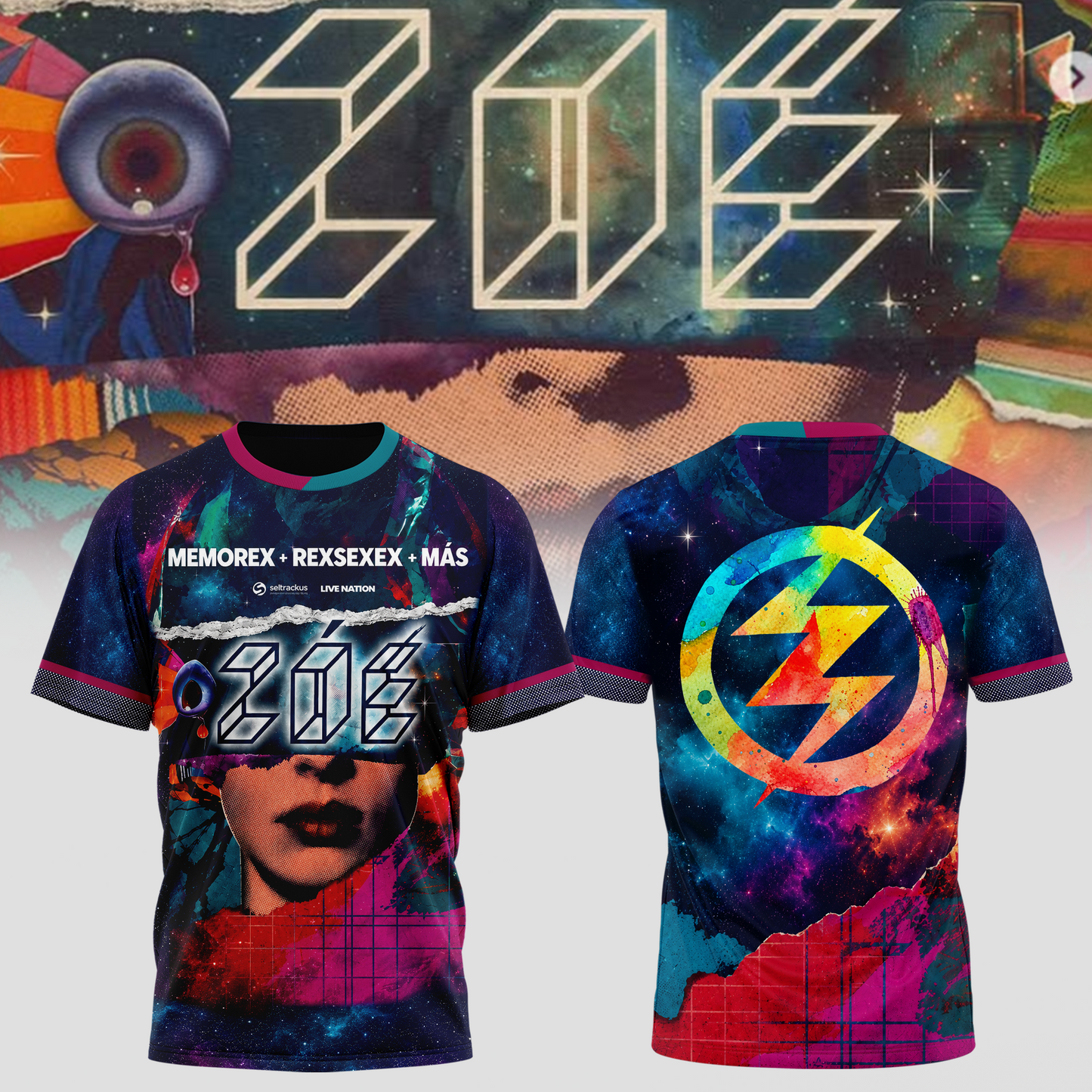 ZOÉ – “MEMOREX + REXSEXEX + MÁS” Tour T-shirt