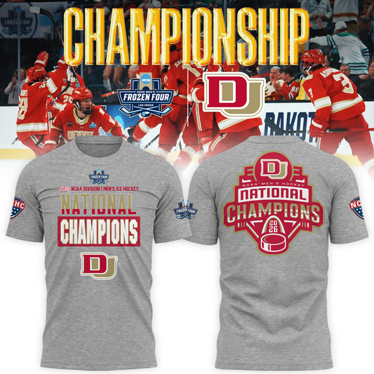 Denver Pioneers 2026 NCAA Men's Hockey National Champions T-Shirt