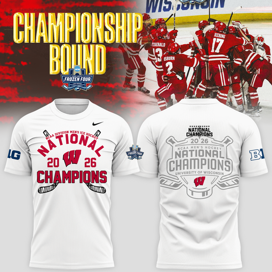 2026 NCAA Men's Ice Hockey National Champions T-Shirt