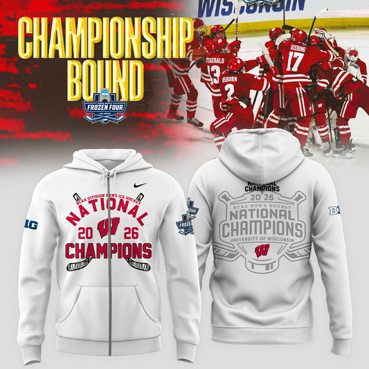 2026 NCAA Men's Ice Hockey National Champions Zip Hoodie