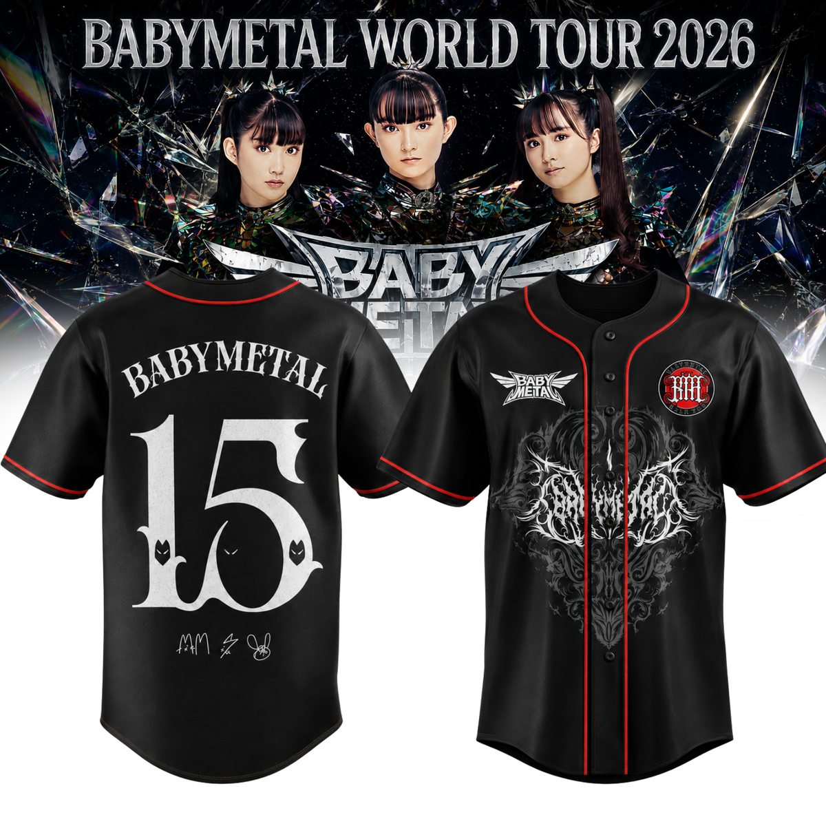 BABYMETAL “WORLD TOUR 2026” Signature Limited Edition – Jersey