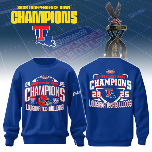 _ Louisiana Tech Football Radiance Technologies Independence Bowl CHAMPIONS 2025 Sweatshirt