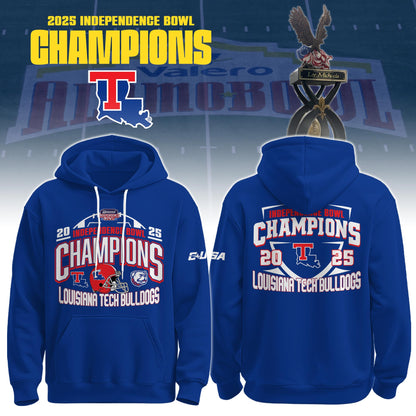 _ Louisiana Tech Football Radiance Technologies Independence Bowl CHAMPIONS 2025 Hoodie